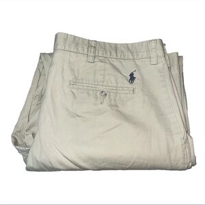 Vtg Polo Ralph Lauren 34x32 Preston Chino Pants Tan Khaki Beige Classic Fit
